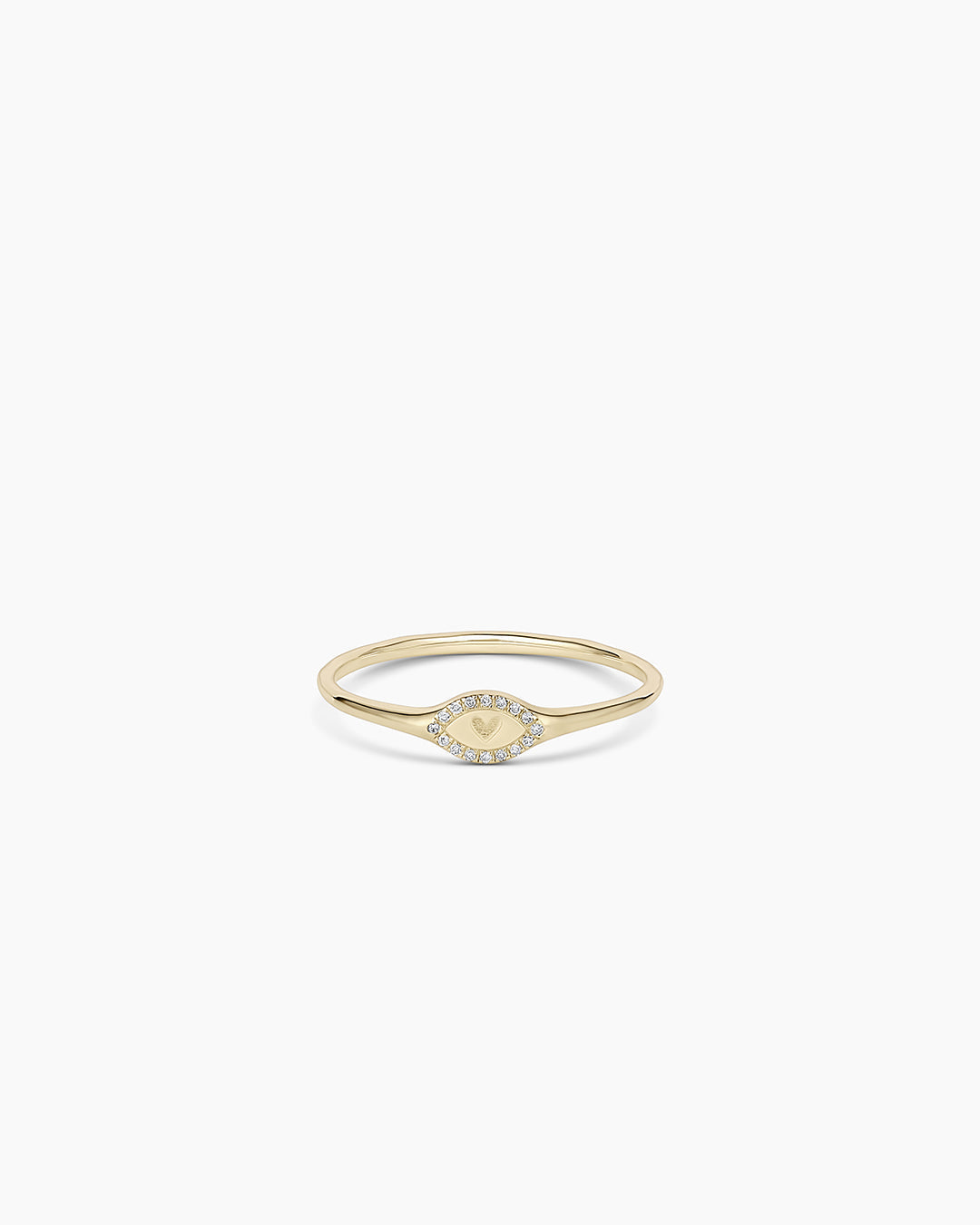 Diamond Love Signet Ring