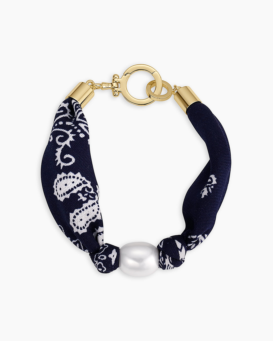 Alternative view of Paisley Bandana Pearl Bracelet
