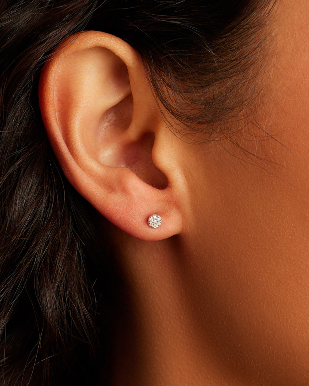 Alternative view of Diamond Pavé Single Stud