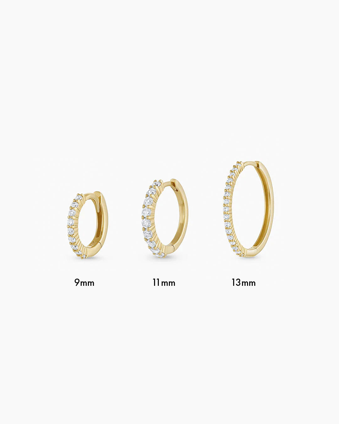 Diamond Pavé Single Huggie - Image 19