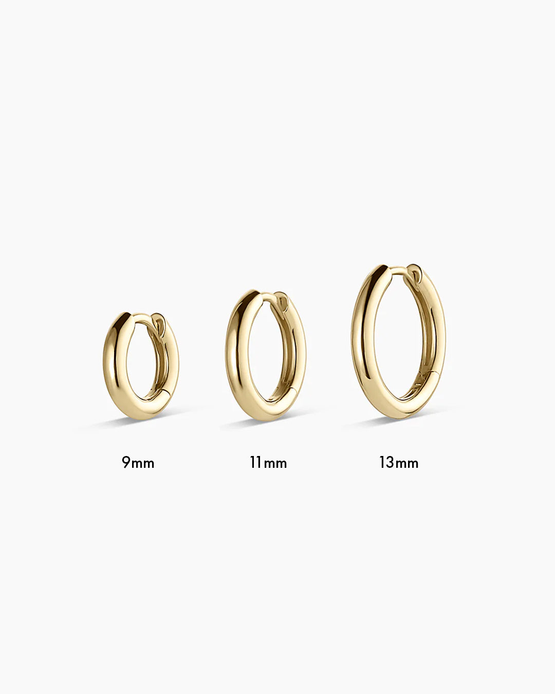 14k Gold Everyday Huggies - Image 13