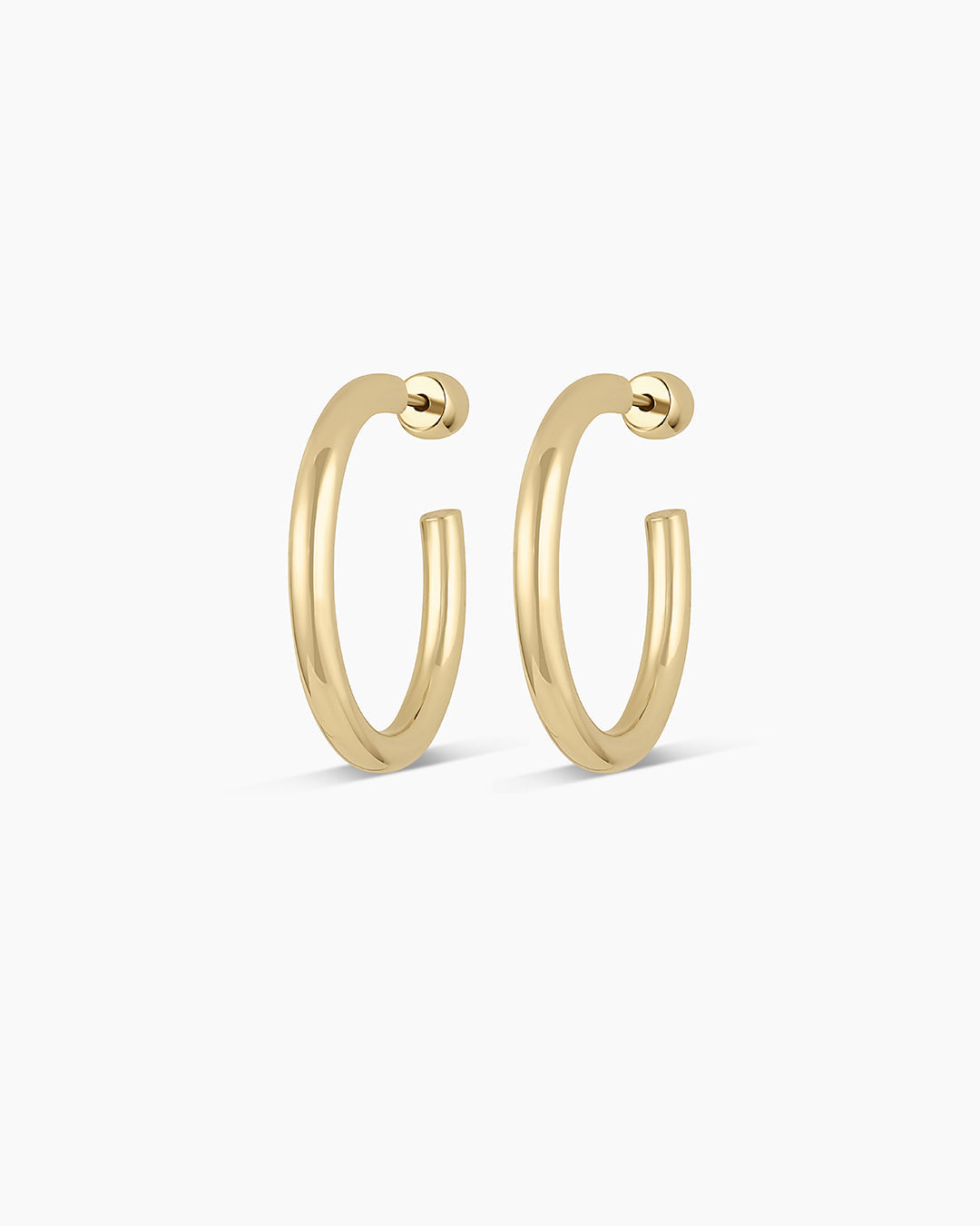 14k Gold Carter Hoops - Image 5
