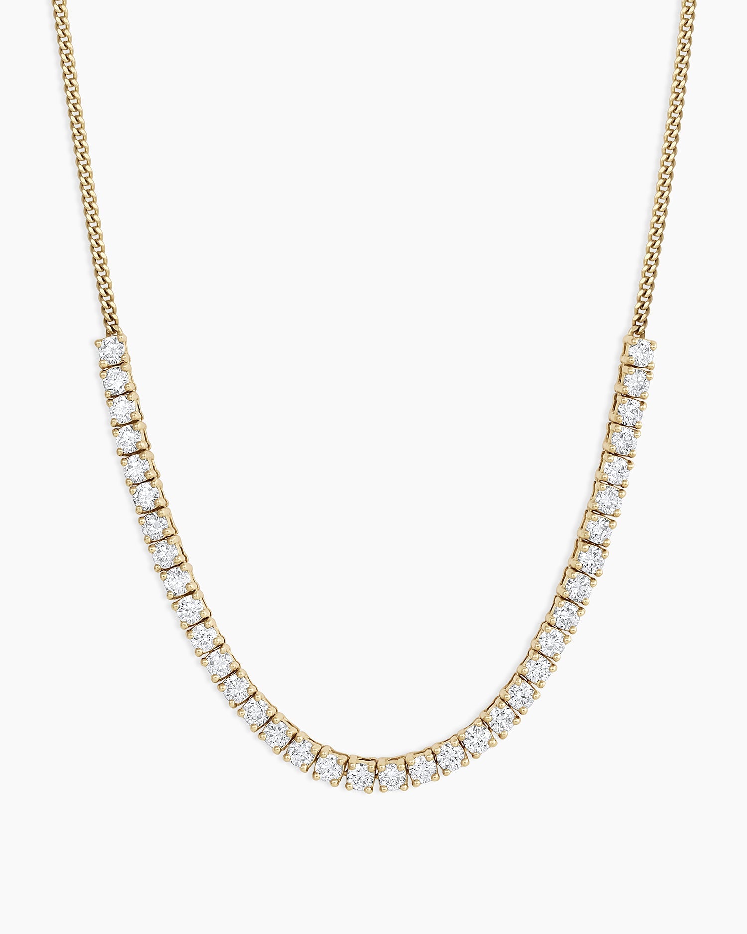 Diamond Melbourne Statement Row Necklace