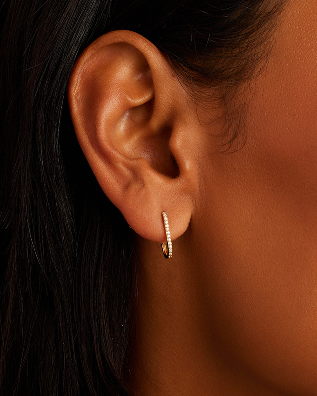 Alternative view of Diamond Parker Link Huggies